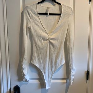 Free People Intimately ivory bodysuit